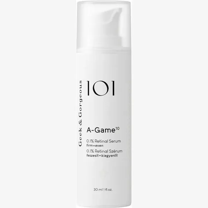 Geek & Gorgeous A-Game 10 Retinal 0,1% sérum con pantenol y aceite de mora ártica