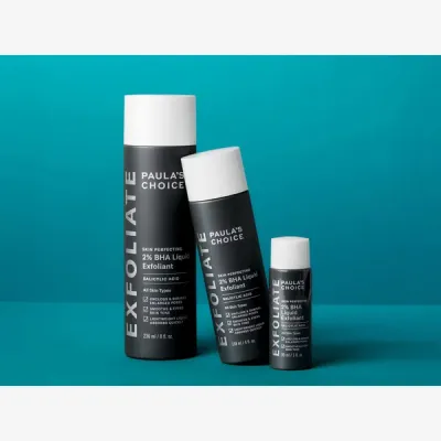 Botella del exfoliante Paula's Choice Skin Perfecting 2% BHA Liquid Exfoliant