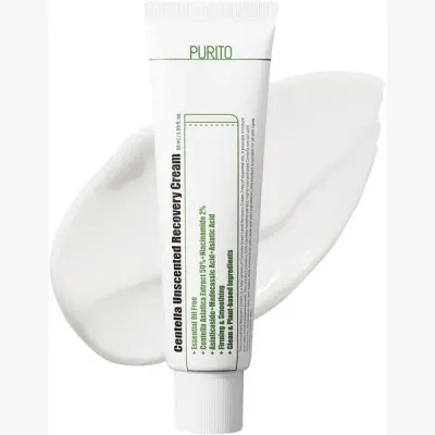 PURITO Centella Unscented Recovery Cream 50ml K-beauty sin fragancia con derivados TECA