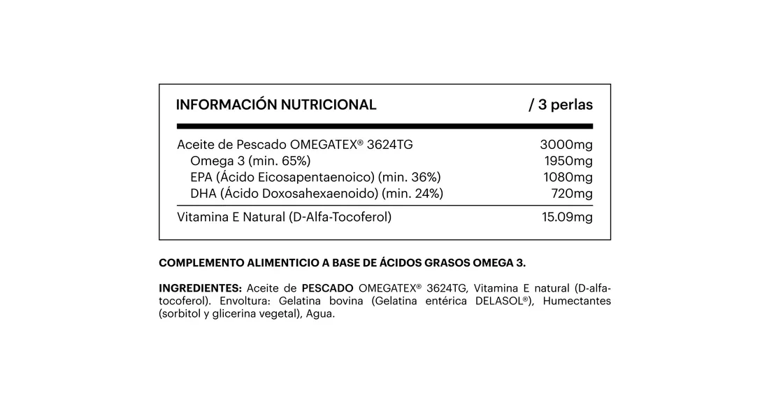 tabla nutricional omega 3 de belevels
